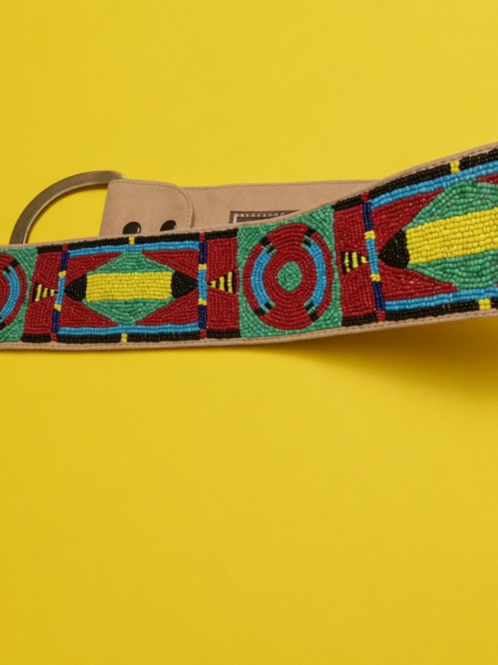 Double D Ranch Hand Beaded leather belt RTL $500 30” - Picture 9 of 11